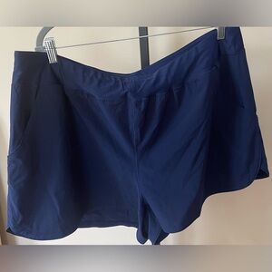 Lands' End Blue Swim Shorts Swimwear Classic Design